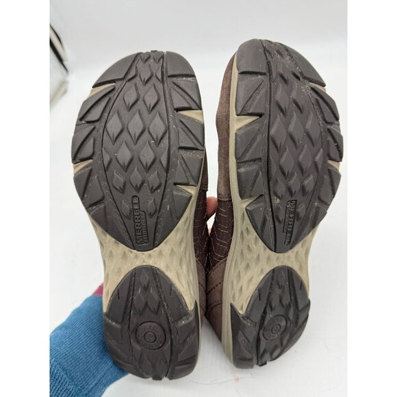 Merrell Womens Suede Slip-On Loafers Shoes 9 Brown Casual Hiking Outdoors - Picture 10 of 13